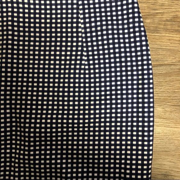 Signature Collection Blue and White Checkered Skirt Size 12 - Picture 5 of 8